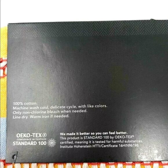 2 Set of Threshold Table Runner ‎ 14x72 in 100% Cotton Yellow Cloth Decorative - Picture 6 of 7